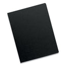 Futura Presentation Covers For Binding Systems, Opaque Black, 11.25 X 8.75, Unpunched, 25/pack