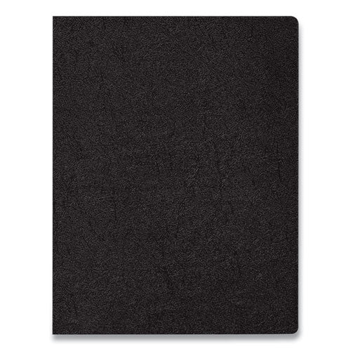 Executive Leather-like Presentation Cover, Black, 11 X 8.5, Unpunched, 200/pack