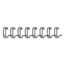 Wire Bindings, 1/4" Diameter, 35 Sheet Capacity, Black, 25/pack