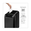 Powershred Lx190 Cross-cut Shredder, 20 Manual Sheet Capacity