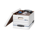 Stor/file Storage Box, Letter/legal Files, 12.5" X 16.25" X 10.5", White, 6/pack