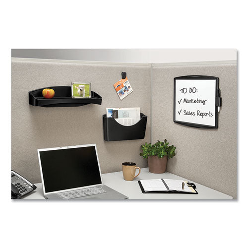 Partition Additions Dry Erase Board, 15.38 X 13.25, White Surface, Dark Graphite Hps Frame