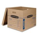 Smoothmove Classic Moving/storage Boxes, Half Slotted Container (hsc), Large, 17" X 21" X 17", Brown/blue, 5/carton