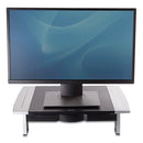 Office Suites Standard Monitor Riser, For 21" Monitors, 19.78" X 14.06" X 4" To 6.5", Black/silver, Supports 80 Lbs