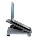 Office Suites Laptop Riser Plus, 15.06" X 10.5" X 6.5", Black/silver, Supports 10 Lbs