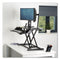 Corsivo Sit-stand Workstation, 31.5" X 24.25" X 16", Black