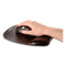 Gel Crystals Mouse Pad With Wrist Rest, 7.87 X 9.18, Black