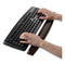 Gel Crystals Keyboard Wrist Rest, 18.5 X 2.25, Black