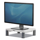 Standard Monitor Riser, For 21" Monitors, 13.38" X 13.63" X 2" To 4", Platinum/graphite, Supports 60 Lbs