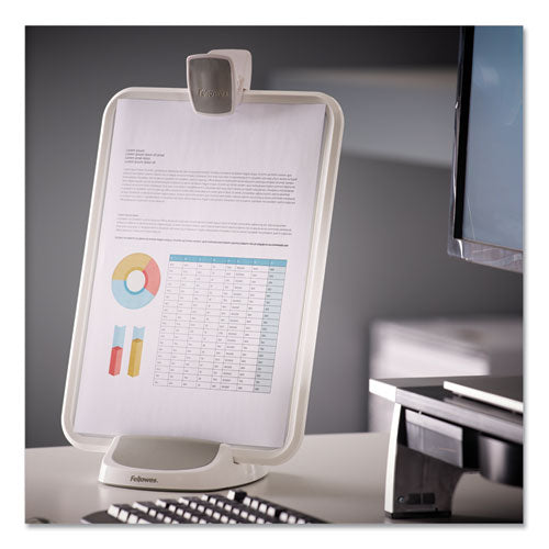 I-spire Series Document Lift, 100 Sheet Capacity, Abs Plastic/high Impact Polystyrene, White/gray