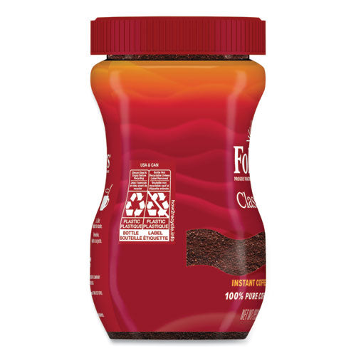 Instant Coffee Crystals, Classic Roast, 8 Oz Jar, Medium