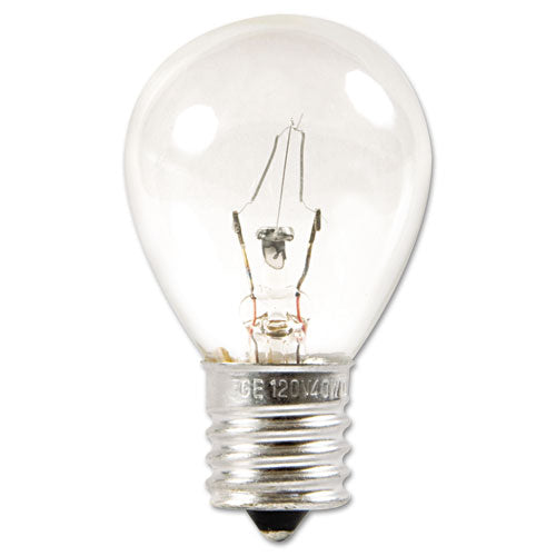 Incandescent S11 Appliance Light Bulb, 40 W, Clear