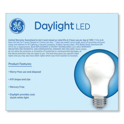 Classic Led Non-dim A19 Light Bulb, 9 W, Daylight, 2/pack