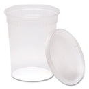 Plastic Deli Container With Lid, 32 Oz, Clear, Plastic, 240/carton