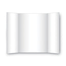 Two Cool Tri-fold Poster Board, 36 X 48, Black/white, 6/carton