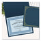 Certificate/document Cover, 9.75' X 12.5", Navy With Gold Foil, 5/pack