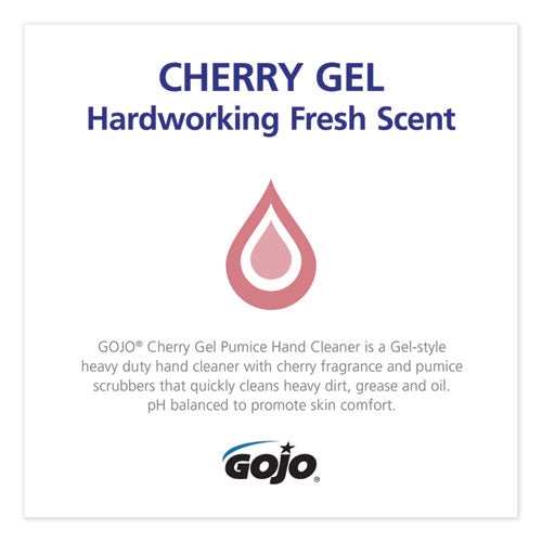 Cherry Gel Pumice Hand Cleaner, Cherry Scent, 1 Gal