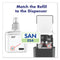 Advanced Hand Sanitizer Gentle And Free Foam, 1,200 Ml Refill, Fragrance-free, For Es4 Dispensers, 2/carton