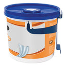 Fast Towels Hand Cleaning Towels, 7.75 X 11, Fresh Citrus, Blue, 130/bucket, 4 Buckets/carton