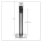 Messenger Es6 Graphite Panel Floor Stand With Dispenser, 1,200 Ml, 16.75 X 6 X 40, Graphite/silver