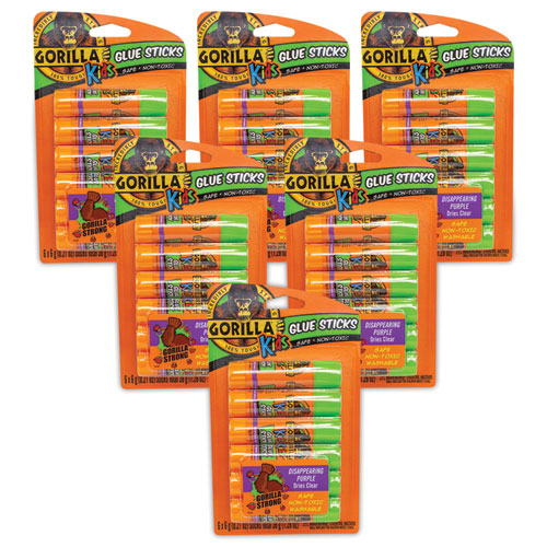 School Glue Sticks, 0.21 Oz/stick, Dries Clear, 36 Sticks/box