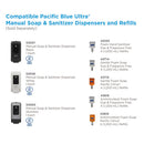 Pacific Blue Ultra Soap/sanitizer Dispenser, 1,200 Ml, White