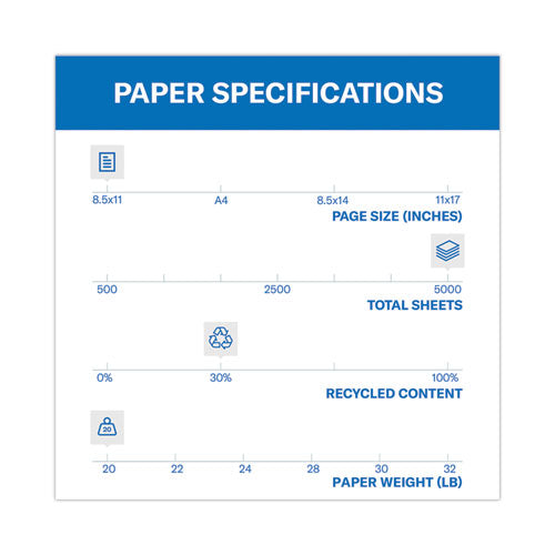 Colors Print Paper, 20 Lb Bond Weight, 8.5 X 11, Gray, 500 Sheets/ream, 10 Reams/carton