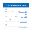 Tidal Print Paper, 92 Bright, 20 Lb Bond Weight, 8.5 X 11, White, 500 Sheets/ream, 10 Reams/carton