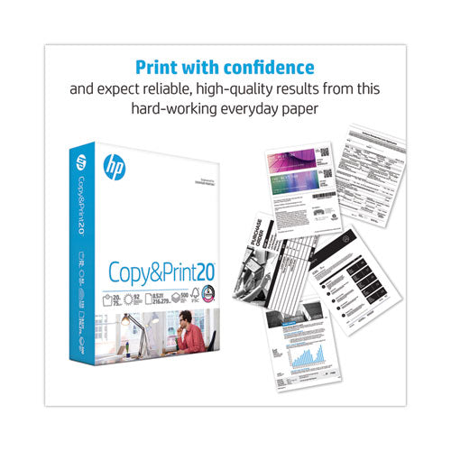 Copyandprint20 Paper, 92 Bright, 20 Lb Bond Weight, 8.5 X 11, White, 400 Sheets/ream, 6 Reams/carton