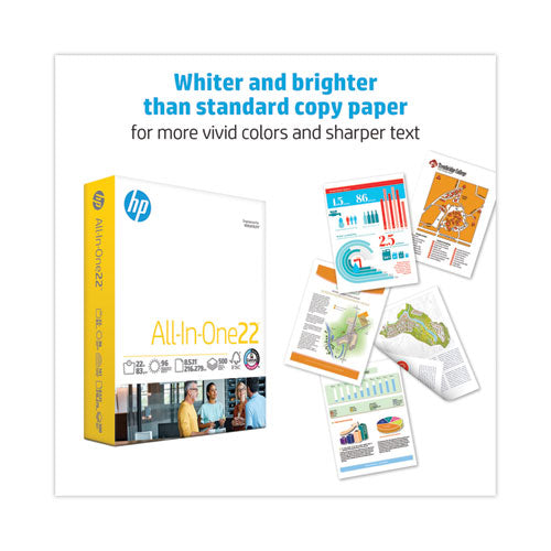 All-in-one22 Paper, 96 Bright, 22 Lb Bond Weight, 8.5 X 11, White, 500/ream