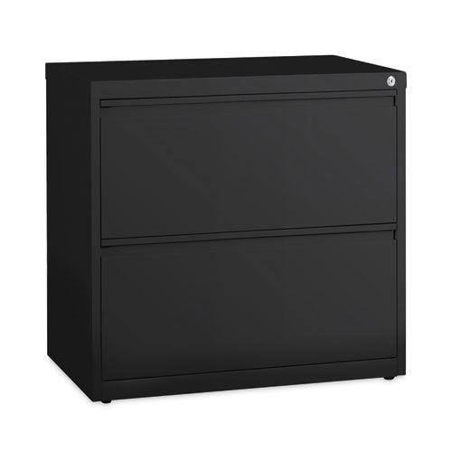 Lateral File Cabinet, 2 Letter/legal/a4-size File Drawers, Black, 30 X 18.62 X 28