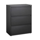 Lateral File Cabinet, 3 Letter/legal/a4-size File Drawers, Black, 30 X 18.62 X 40.25