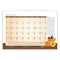 Recycled Academic Year Desk Pad Calendar, Illustrated Seasons Artwork, 22 X 17, Black Binding, 12-month (july-june): 2023-24