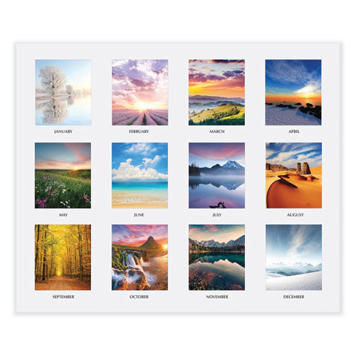 Earthscapes Scenic Desk Pad Calendar, Scenic Photos, 22 X 17, White Sheets, Black Binding/corners,12-month (jan-dec): 2024