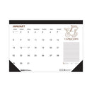 Recycled Zodiac Desk Pad Calendar, Zodiac Artwork, 17 X 22, White Sheets, Black Binding/corners, 12-month (jan-dec) 2024