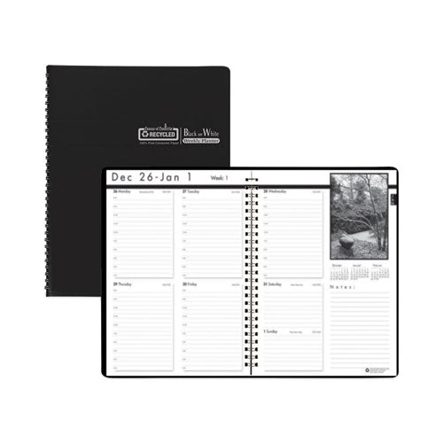 Earthscapes Recycled Monthly Desk Pad Calendar, Coastlines Photos, 18.5 X 13, Black Binding/corners,12-month (jan-dec): 2024