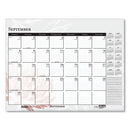 Recycled Desk Pad Calendar, Wild Flowers Artwork, 22 X 17, White Sheets, Black Binding/corners,12-month (jan-dec): 2024