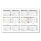 Recycled Desk Pad Calendar, Wild Flowers Artwork, 22 X 17, White Sheets, Black Binding/corners,12-month (jan-dec): 2024