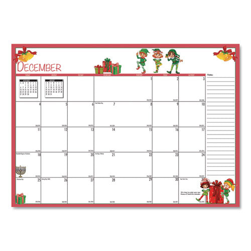 Seasonal Monthly Planner, Illustrated Seasons Artwork, 10 X 7, Light Blue Cover, 12-month (jan To Dec): 2024