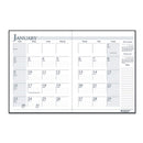 Recycled Ruled 14-month Planner With Leatherette Cover, 10 X 7, Black Cover, 14-month (dec To Jan): 2023 To 2025