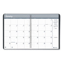 Monthly Hard Cover Planner, 11 X 8.5, Black Cover, 24-month (jan To Dec): 2024 To 2025