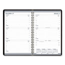 Recycled Weekly Appointment Book, 8 X 5, Black Cover, 12-month (jan To Dec): 2024