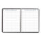 Four-person Group Practice Daily Appointment Book, 11 X 8.5, Black Cover, 12-month (jan To Dec): 2024