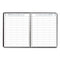 Executive Series Four-person Group Practice Daily Appointment Book, 11 X 8.5, Black Hard Cover, 12-month (jan To Dec): 2024