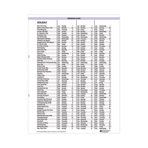 Recycled Wildflower Weekly/monthly Planner, Wildflower Artwork, 11 X 8.5, Gray/white/purple Cover, 12-month (jan-dec): 2024