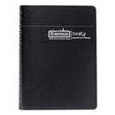 Memo Size Daily Appointment Book With 15-minute Schedule, 8 X 5, Black Cover, 12-month (jan To Dec): 2024