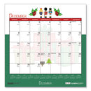 Recycled Seasonal Wall Calendar, Illustrated Seasons Artwork, 12 X 12, 12-month (jan To Dec): 2024