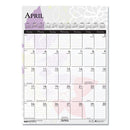 Recycled Wild Flower Wall Calendar, Wild Flowers Artwork, 12 X 16.5, White/multicolor Sheets, 12-month (jan To Dec): 2024