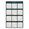 Four Season Erasable Business/academic Recycled Wall Calendar, 24 X 37, 12-month(july-june):2023-2024, 12-month(jan-dec):2024