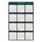 Four Season Erasable Business/academic Recycled Wall Calendar, 24 X 37, 12-month(july-june):2023-2024, 12-month(jan-dec):2024